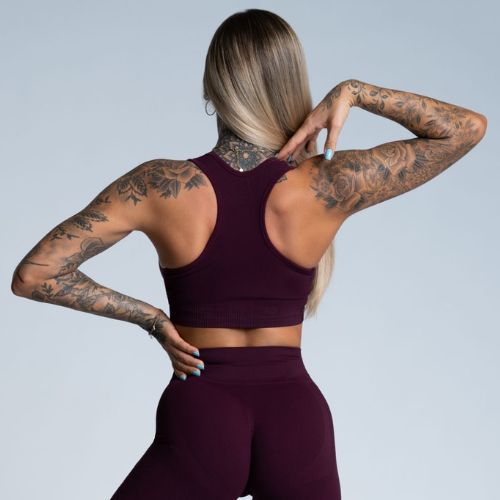 Gym Glamour Push Up Grape 322 fitness podprsenka