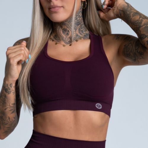 Gym Glamour Push Up Grape 322 fitness podprsenka