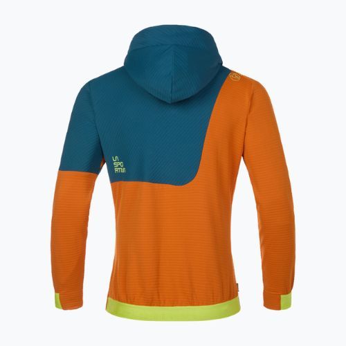 Pánska lezecká mikina LaSportiva Mood Hoody orange and navy blue N71208639