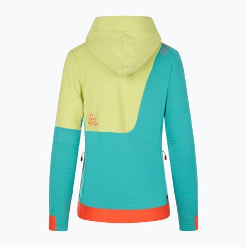 Dámska lezecká mikina LaSportiva Mood Hoody blue-green O65638728