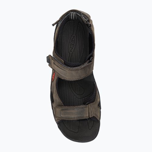 Keen Targhee III Open Toe sivé pánske trekingové sandále 122424