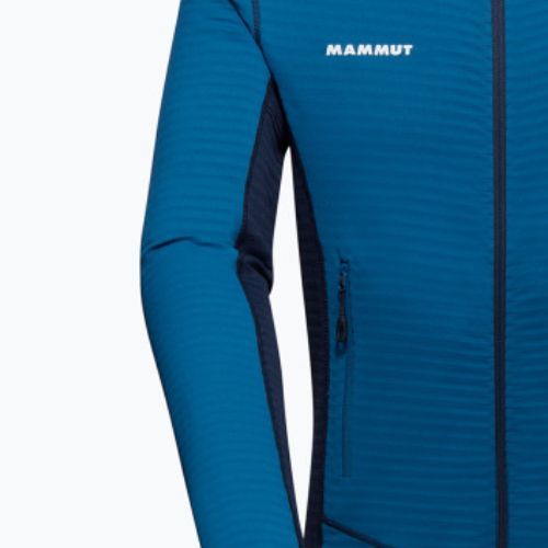 Pánska fleecová mikina Mammut Taiss Light ML s kapucňou modrá 1014-04530-50554-114