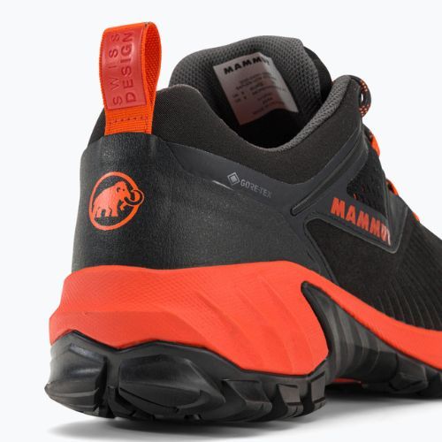 Pánske trekové topánky Mammut Sapuen Low GTX black and red