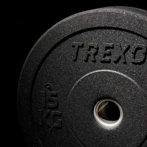 Olympijské nárazníkové závažia TREXO čierne TRX-BMP15 15 kg