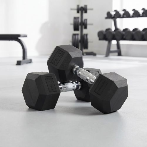 XTREXO Hex HXD250 pogumovaná činka 25 kg
