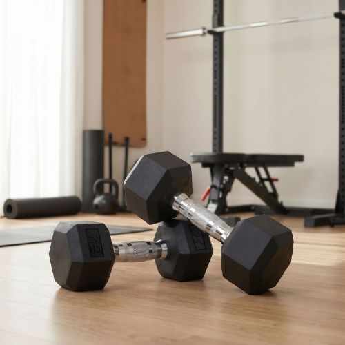 Pogumovaná činka XTREXO Hex HXD75 7,5 kg
