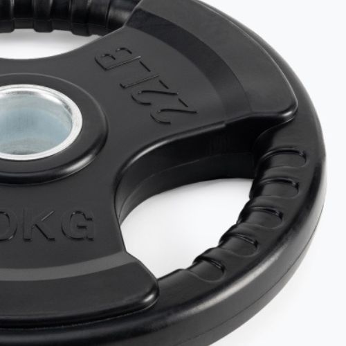 XTREXO čierna pogumovaná liatina závažie RW10 10 kg