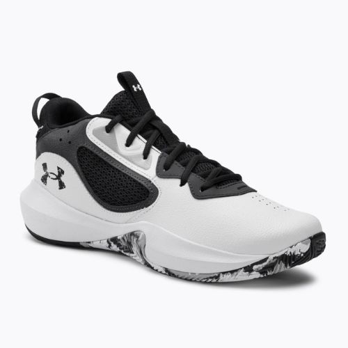 Pánska basketbalová obuv Under Armour Lockdown 6 bielo-šedá 325616-11