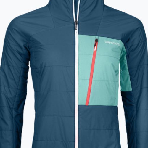 Dámska hybridná bunda ORTOVOX Swisswool Piz Duan modrá 6122700037