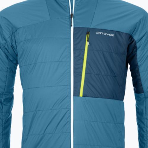 Pánska hybridná bunda ORTOVOX Swisswool Piz Duan modrá 6132700039