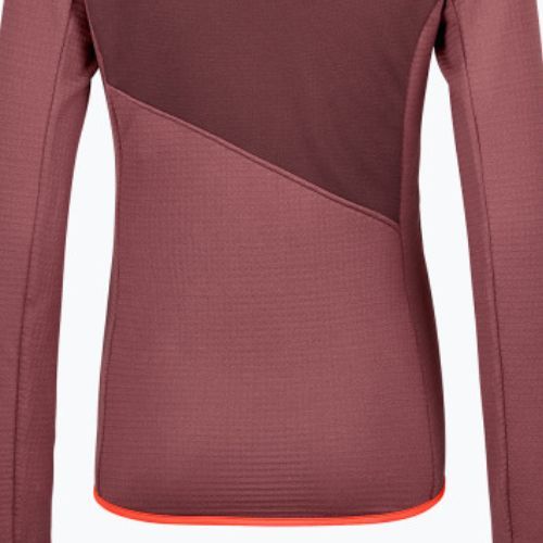 Dámska trekingová mikina Ortovox Fleece Grid Hoody červená 87201