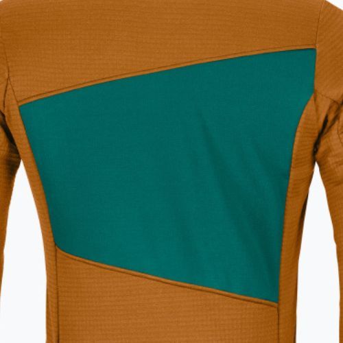 Pánska trekingová mikina Ortovox Fleece Grid hnedá 87212