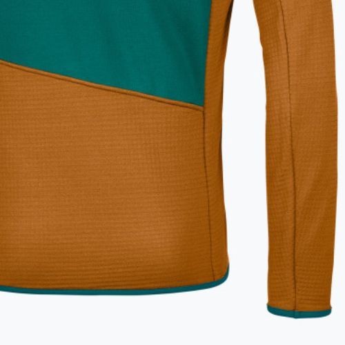Pánska trekingová mikina Ortovox Fleece Grid hnedá 87212