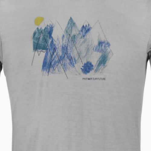 Pánske trekingové tričko Ortovox 140 Cool Mtn Playground sivé 88302