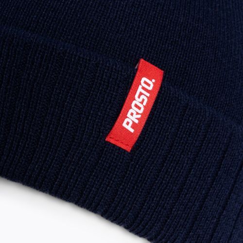 Pánska zimná čiapka PROSTO Cirru tmavomodrá KL222MACC274U