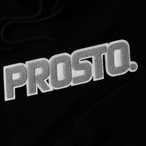 Pánska mikina s kapucňou PROSTO Logon čierna KL222MSWE271