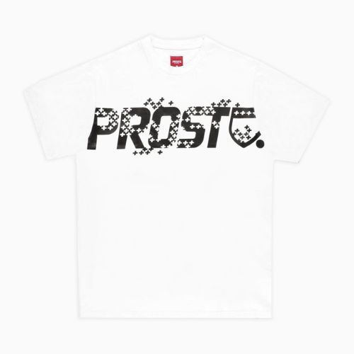 PROSTO Plusrain pánske tričko biele KL222MTEE221