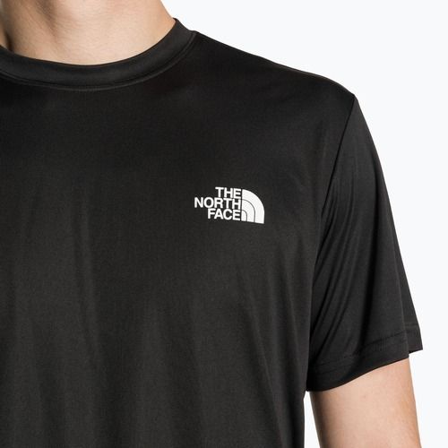 Pánske trekingové tričko The North Face Reaxion Red Box čierno-biele NFA4CDWKY41