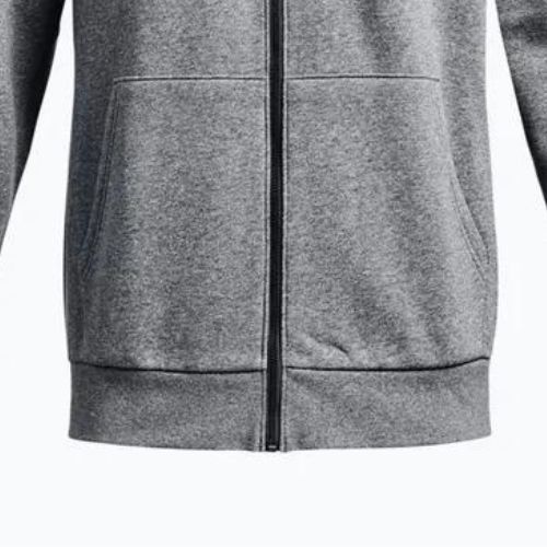 Pánska mikina Under Armour Essential Fleece Full Zip Hood Training Sweatshirt Grey 1373881