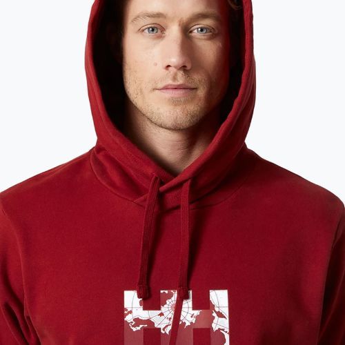 Pánska mikina Helly Hansen Arctic Ocean Hoodie burgundy 30361_215