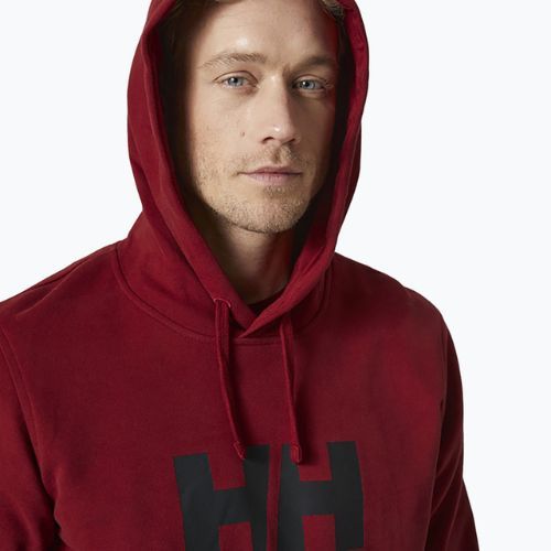 Pánska mikina Helly Hansen HH Logo Hoodie burgundy 33977_215