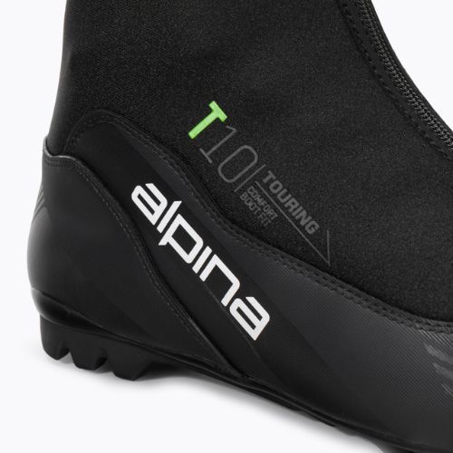 Pánske topánky na bežecké lyžovanie Alpina T 10 black/green