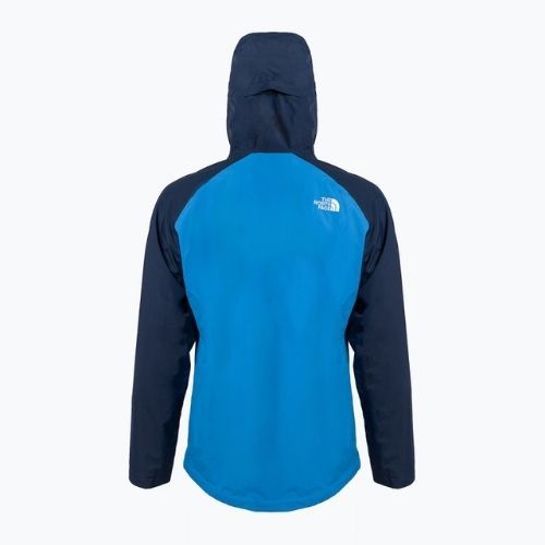 Pánska bunda do dažďa The North Face Stratos navy blue and red NF00CMH9IM51