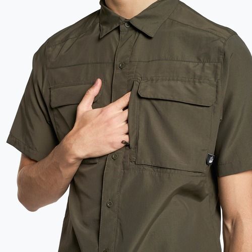 Pánske turistické tričko The North Face Sequoia SS green NF0A4T1921L1