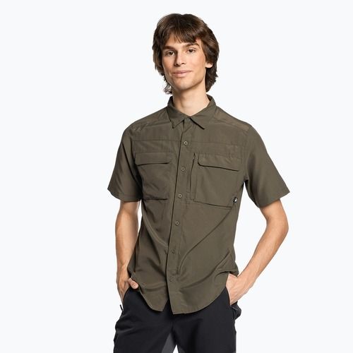Pánske turistické tričko The North Face Sequoia SS green NF0A4T1921L1