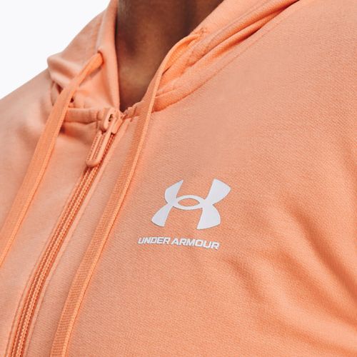 Under Armour dámska tréningová mikina Rival Terry FZ Hoodie orange 1369853-868