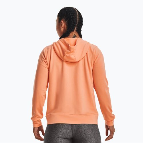 Under Armour dámska tréningová mikina Rival Terry FZ Hoodie orange 1369853-868