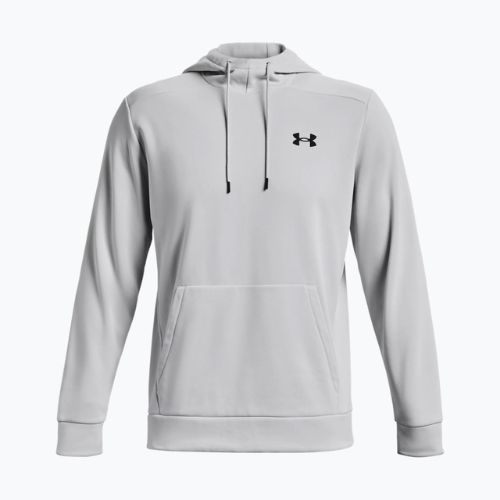 Pánska tréningová mikina Under Armour Armour Fleece Hoodie šedá 1373353-014
