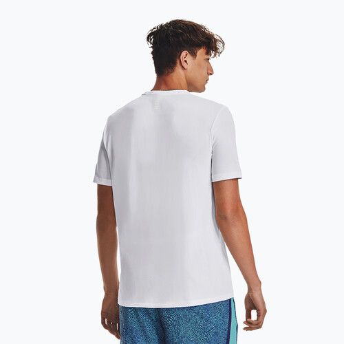 Under Armour Seamless Stride pánske bežecké tričko biele 1375692