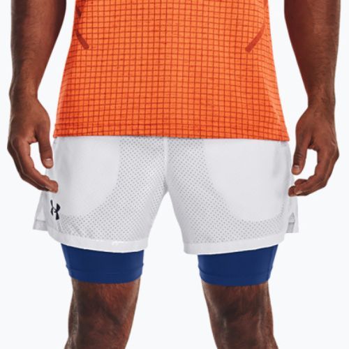 Pánske tréningové šortky Under Armour Vanish Wvn 2In1 Vent Sts white 1376783