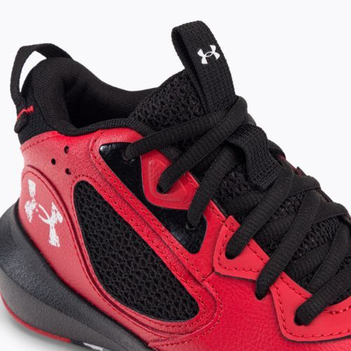 Under Armour GS Lockdown 6 detská basketbalová obuv červená 3025617
