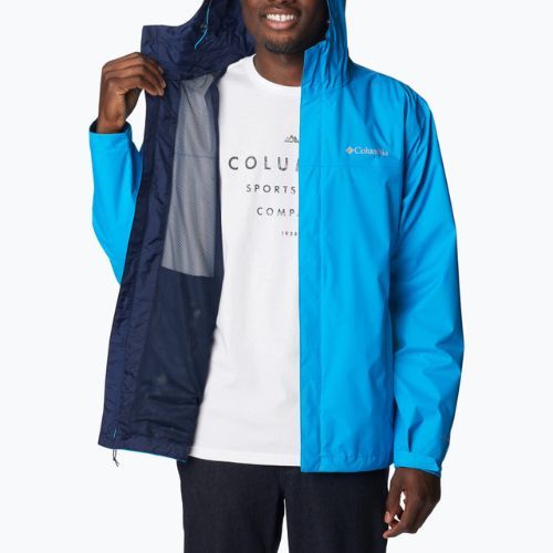 Columbia Watertight II pánska bunda do dažďa modrá 1533898491