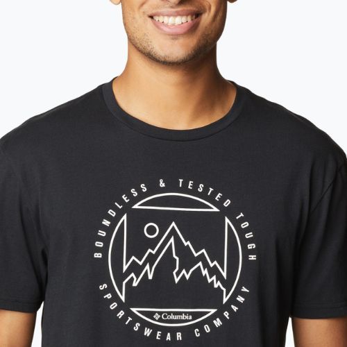 Columbia Rapid Ridge Graphic pánske trekingové tričko čierne 1888813020
