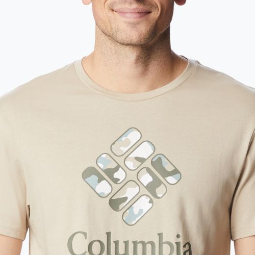 Columbia Rapid Ridge Graphic pánske trekové tričko béžové 1888813273