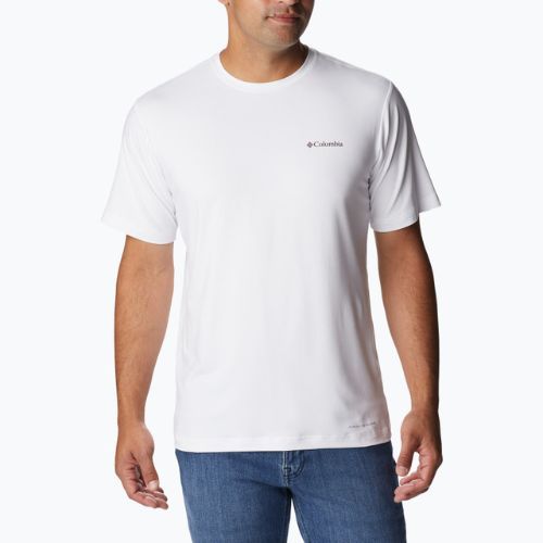 Columbia Tech Trail Graphic pánske trekingové tričko white 1930802