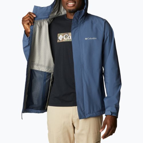 Columbia Earth Explorer pánska bunda do dažďa navy blue 1988612