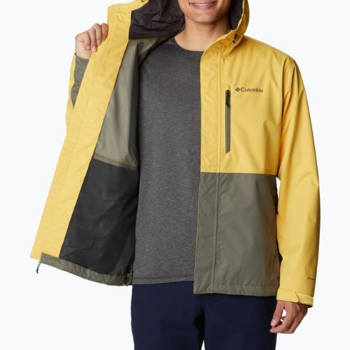 Columbia pánska bunda do dažďa Hikebound yellow-green 1988621