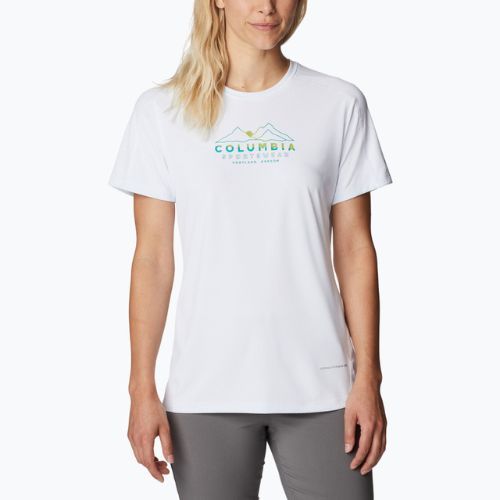 Columbia dámske trekové tričko Zero Rules Graphic Crew white 1991583101