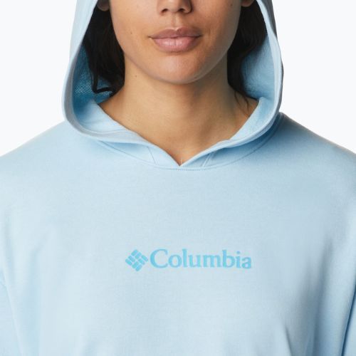 Dámska trekingová mikina Columbia Logo III French Terry modrá 2032871490