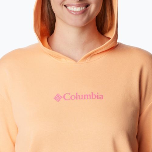 Dámska trekingová mikina Columbia Logo III French Terry oranžová 2032871812