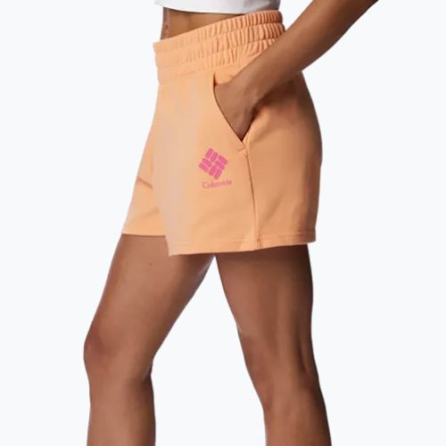 Dámske trekingové šortky Columbia Logo III French Terry orange 2032881812