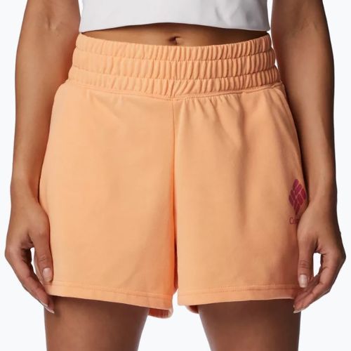 Dámske trekingové šortky Columbia Logo III French Terry orange 2032881812