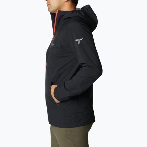 Columbia Platinum Peak pánska softshellová bunda čierna 2034431010
