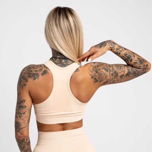 Gym Glamour Compress Almond 464 fitness podprsenka