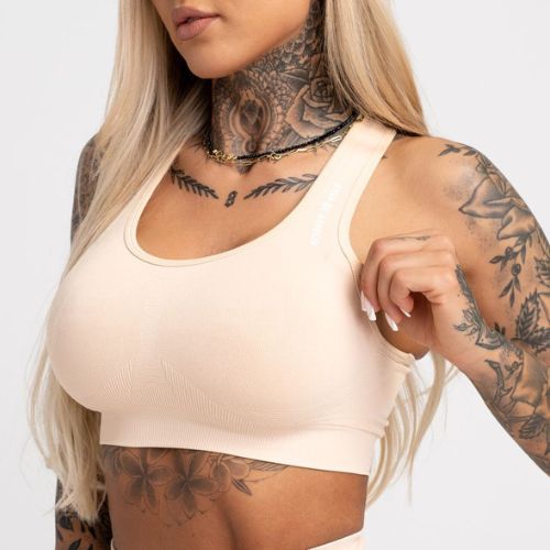 Gym Glamour Compress Almond 464 fitness podprsenka