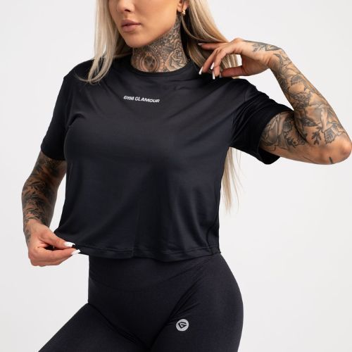 Dámske tréningové tričko Gym Glamour Sport Black 424